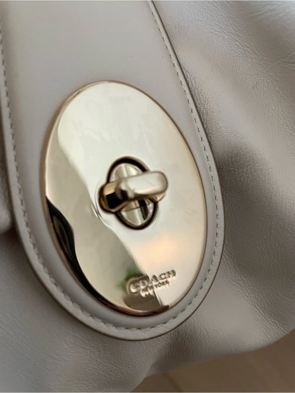 Coach ivory leather